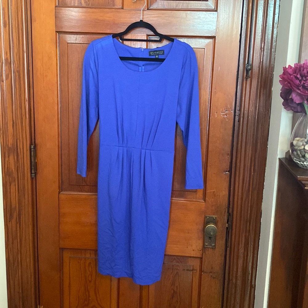 Eloquii, Size 20, blue long sleeve dress